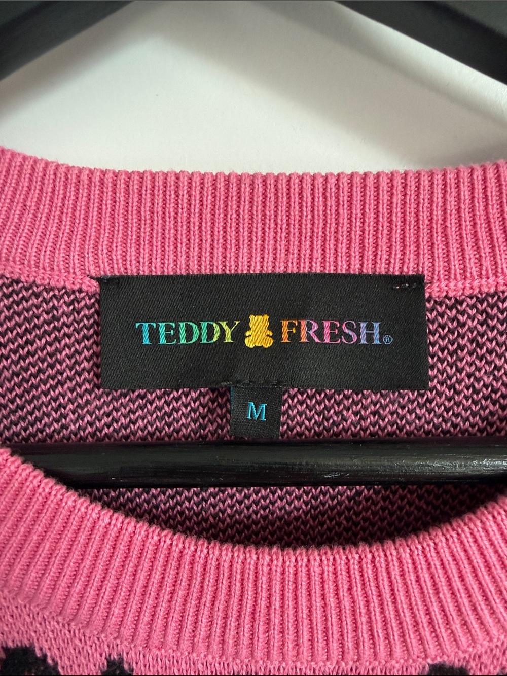 Teddy Fresh Pink Cat Graphic Knit Sweater - Picture 2 of 8